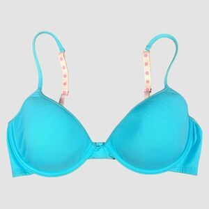 Victoria’s Secret PINK Bra Turquoise Aqua Lightly Lined T-Shirt Bra 36C